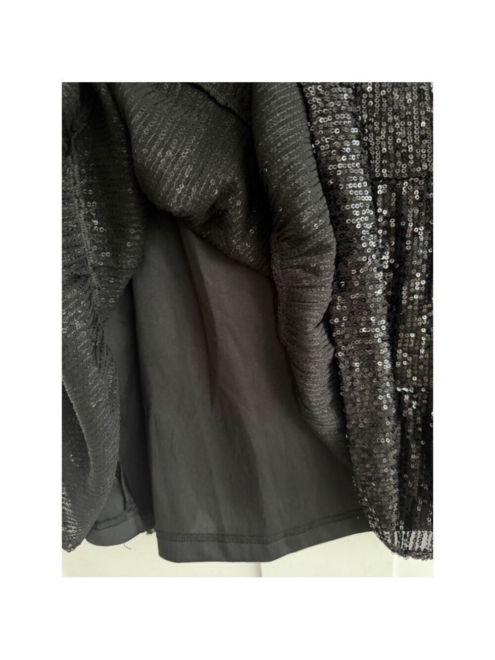NWT Lulus Black Sequin Mini Dress - Large - Picture 7 of 11